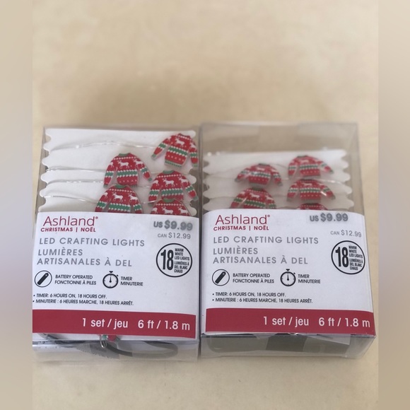 (2) Boxes of led battery operated ugly sweater lights. Brand new in the box - Picture 4 of 6